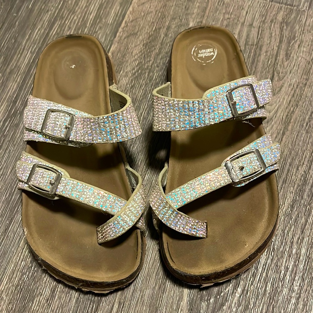 Girls Sparkly Sandals